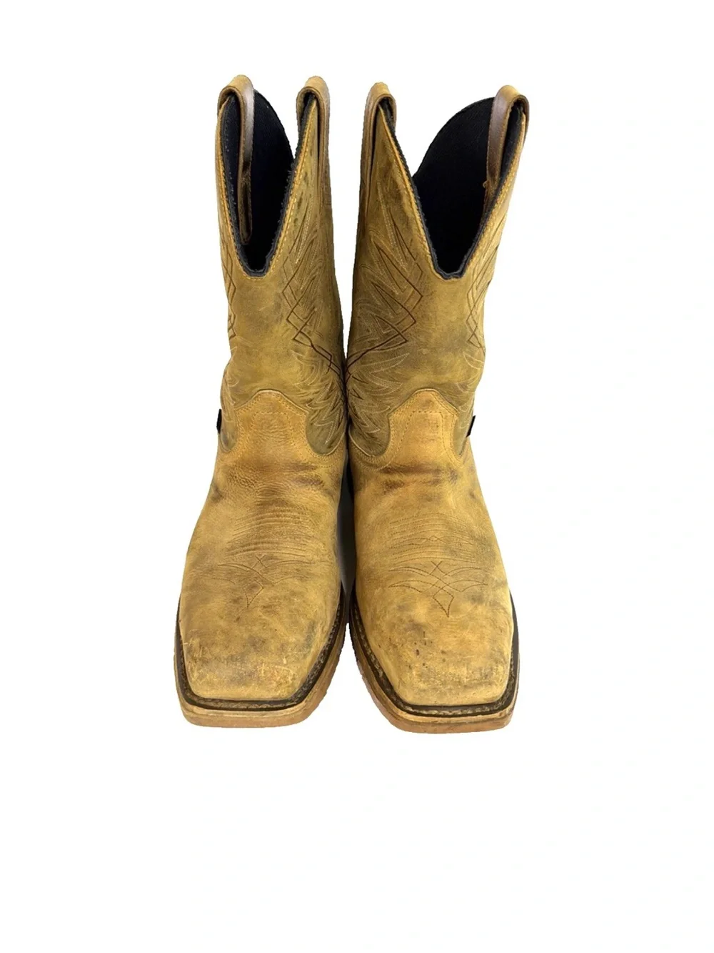 Irish Setter Marshall 83912 Tan Leather Steel Toe Pull On Boots Men Size 13 D